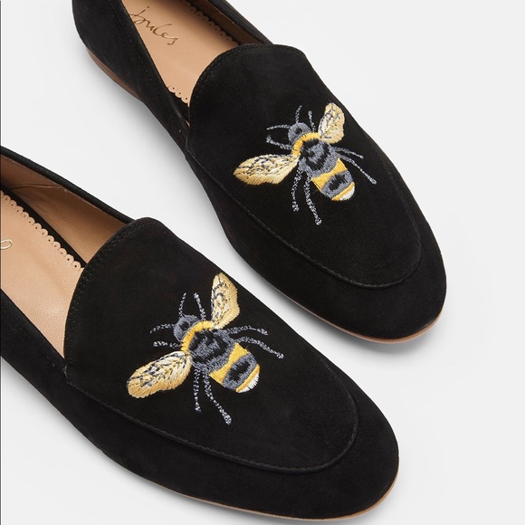 Joules Shoes Joules Bee Lexington Embroidered Suede Loafer Poshmark